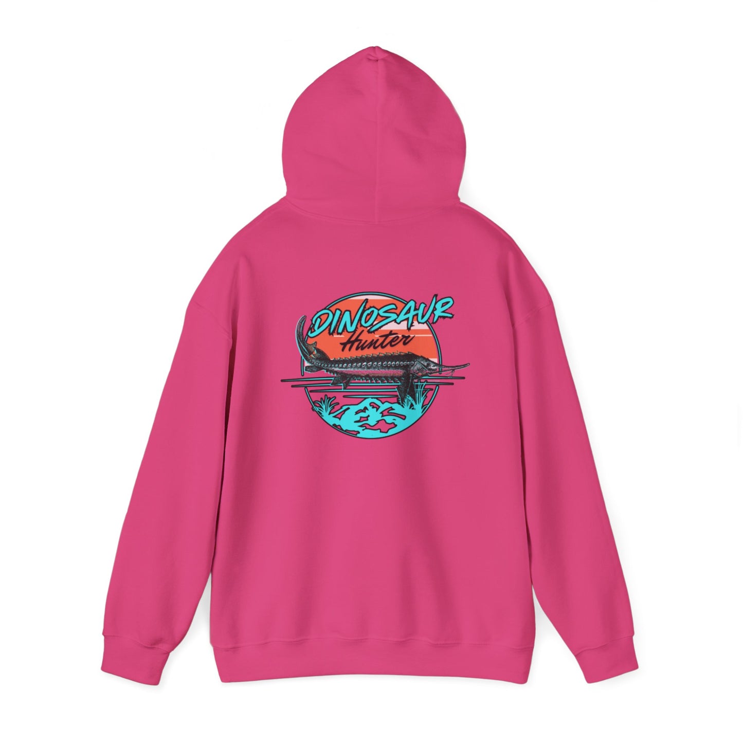 Dinosaur Hunter Sturgeon Fishing Unisex Heavy Blend™ Hooded Sweatshirt