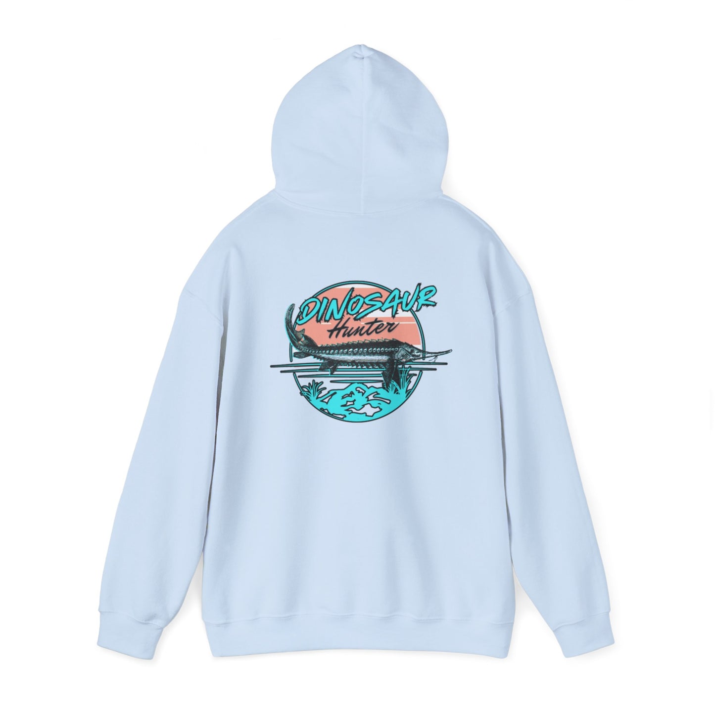 Dinosaur Hunter Sturgeon Fishing Unisex Heavy Blend™ Hooded Sweatshirt