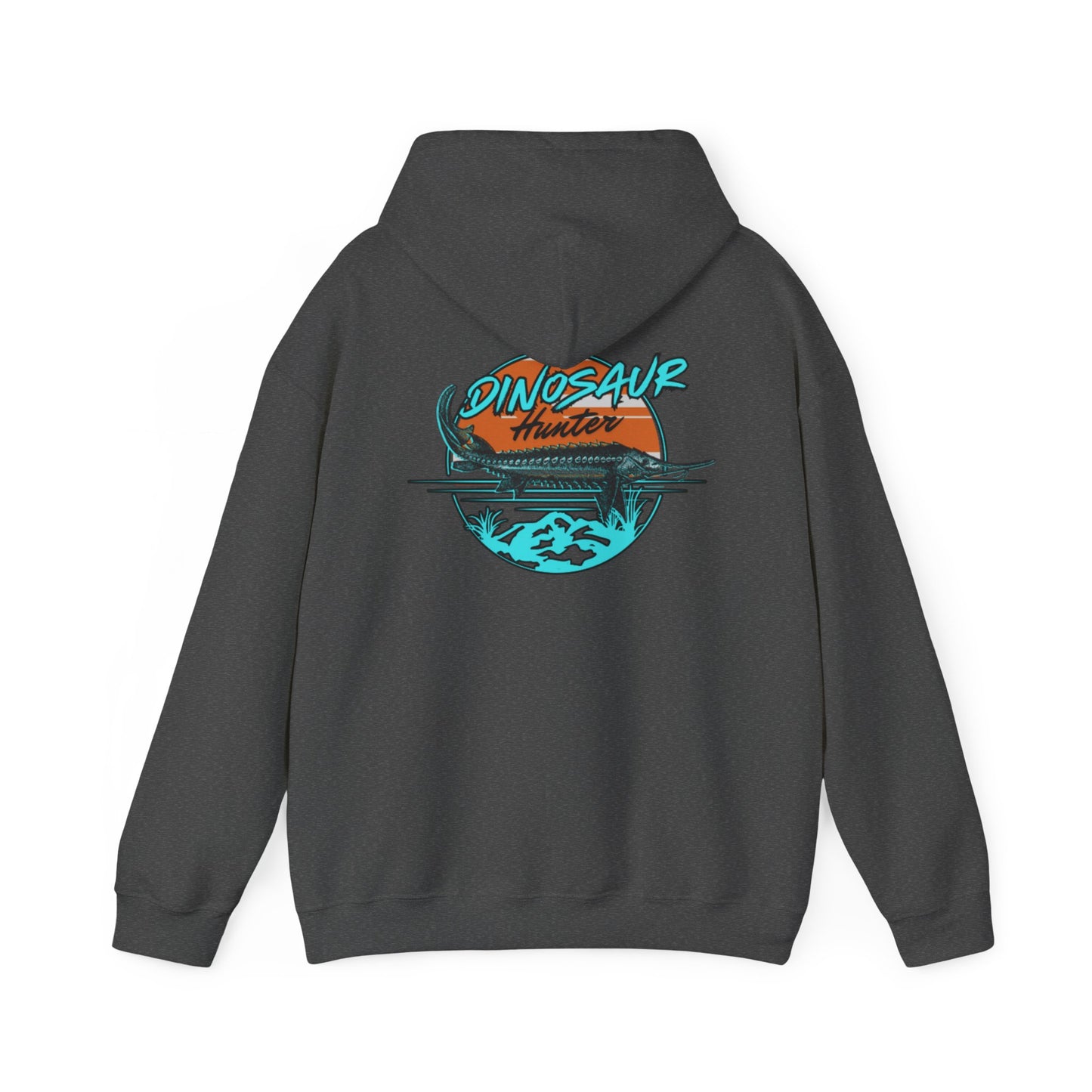 Dinosaur Hunter Sturgeon Fishing Unisex Heavy Blend™ Hooded Sweatshirt
