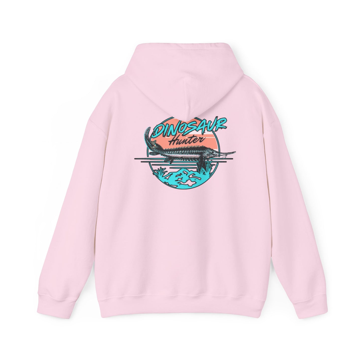 Dinosaur Hunter Sturgeon Fishing Unisex Heavy Blend™ Hooded Sweatshirt