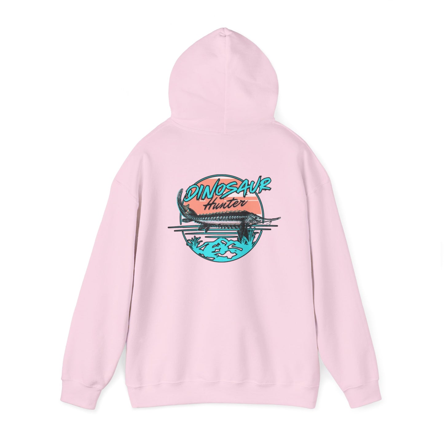 Dinosaur Hunter Sturgeon Fishing Unisex Heavy Blend™ Hooded Sweatshirt
