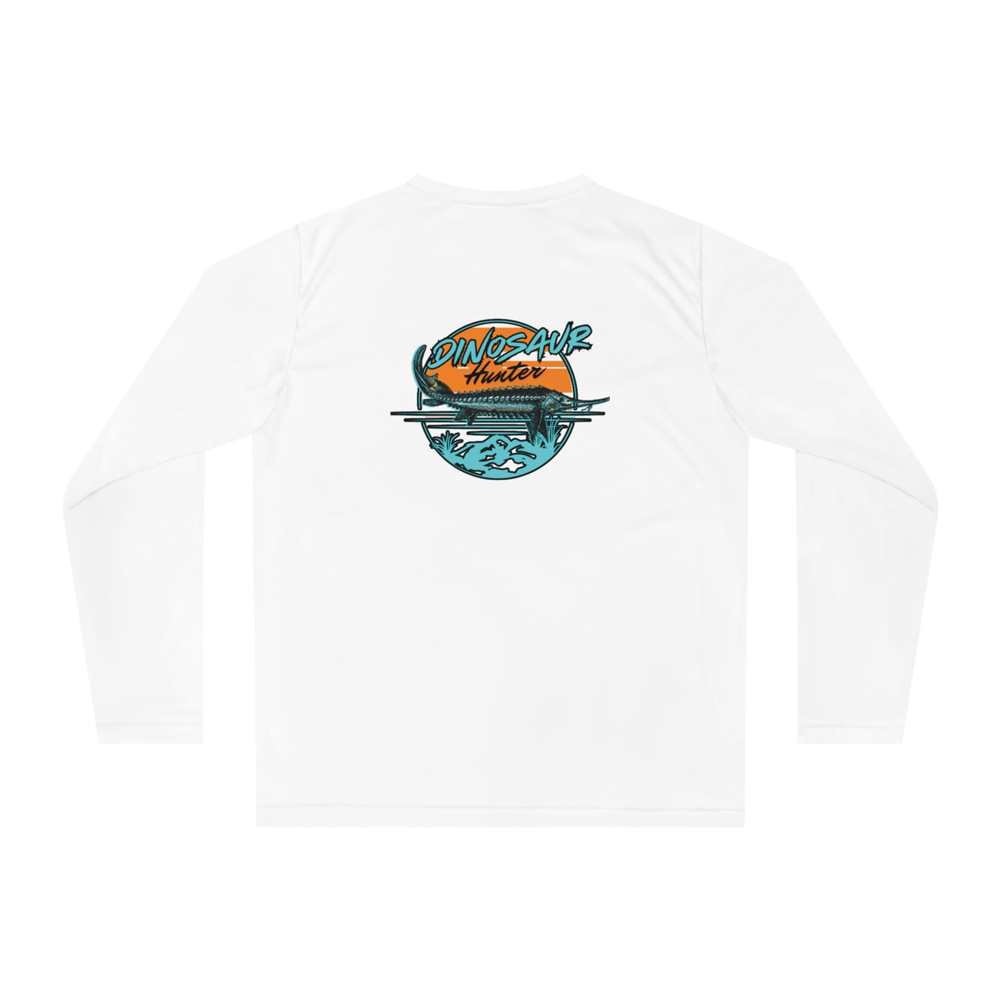 Dinosaur Hunter Sturgeon Fishing Unisex Performance Long Sleeve Shirt
