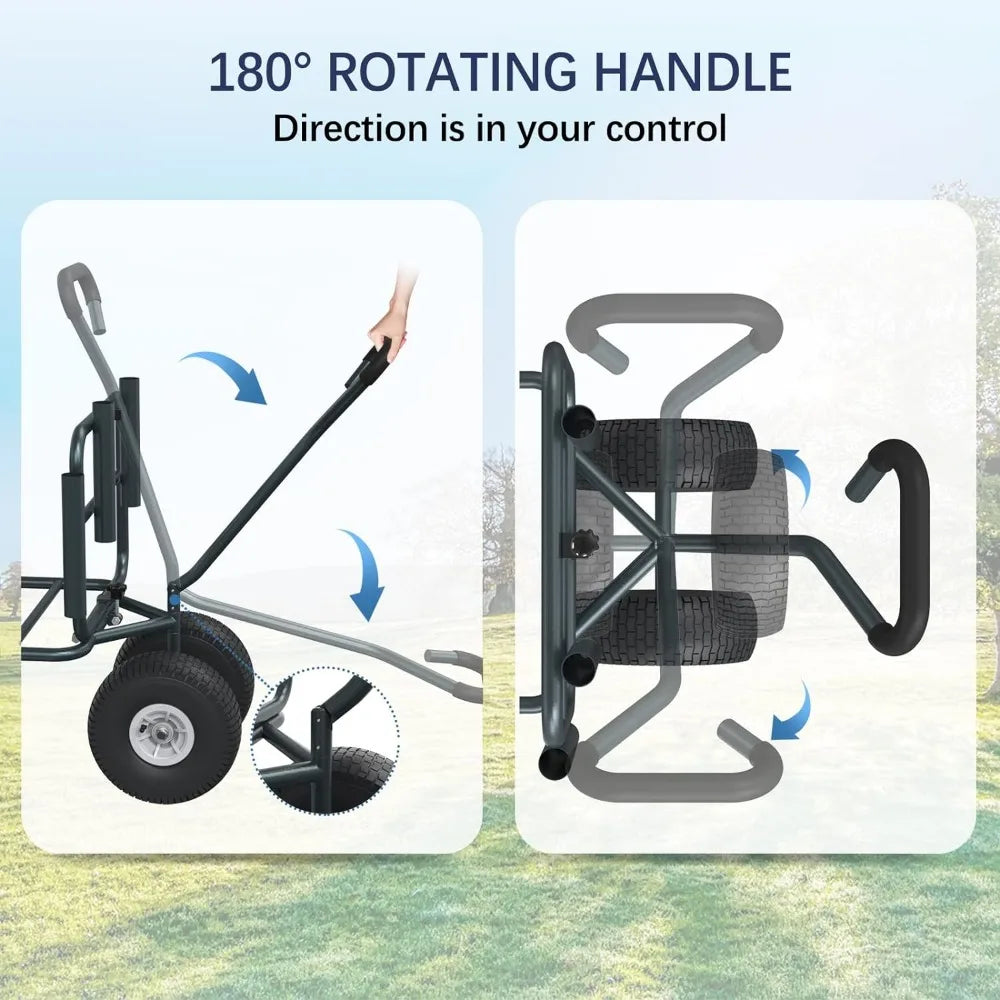 Heavy Duty Fishing Wagon with Rod Holders