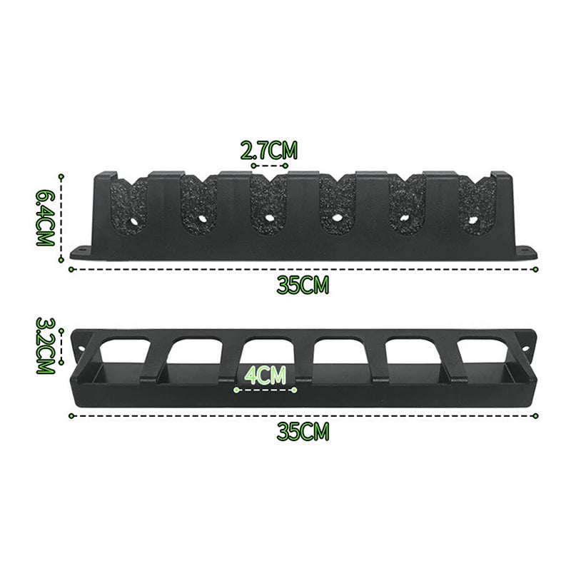 6-Rod Fishing Rod Holders Wall-Mounted